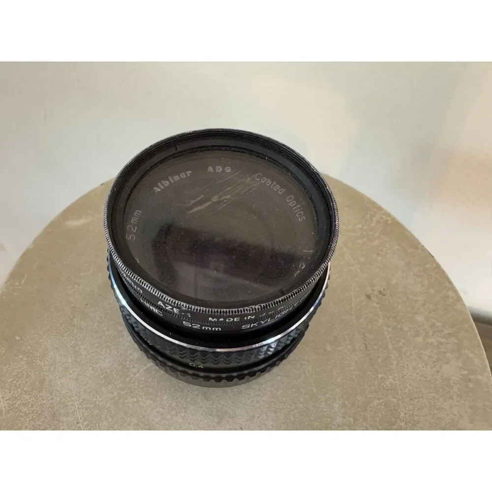 Albinar ADG Lens 52 MM # 928059 F=28mm 1:28 with Tiffen filter and Hoya Filter